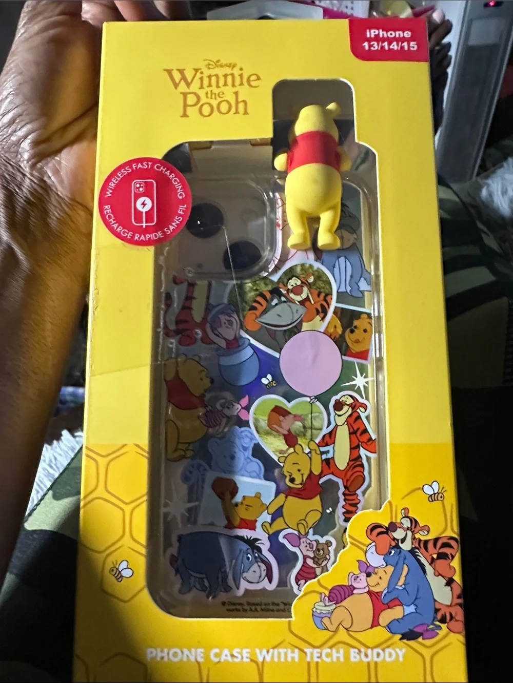 Disney Winnie the Pooh Multicolor Phone Case with Tech Buddy